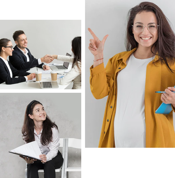 collage of employee hiring process